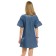Dress for girls, height 122 cm, blue color