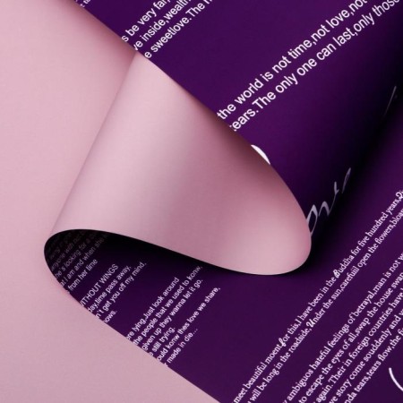 Flowing film matte "recognition", purple, powder, 0.58 x 10 m-1
