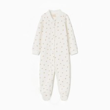 Details for children with closed legs, beige color/hearts, height 56 ​​cm