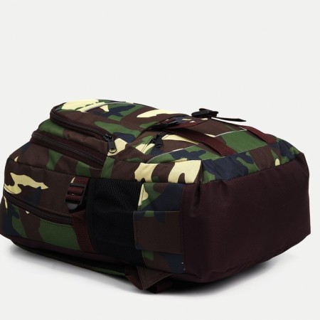 Tourist backpack, 22 l, 2 lightning departments, 5 external pockets, “ZFTS”, camouflage color/hack-4