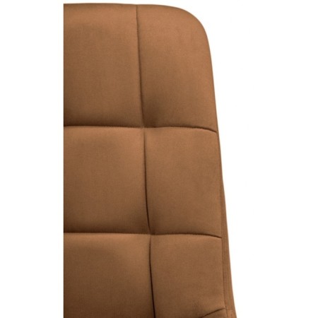 Computer chair Chester Metal/velor, black/brick 49x60x84 cm-7
