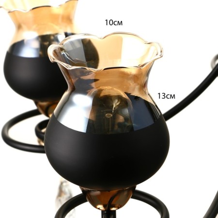 Lyra chandelier 5he27 40w Black 60x60x85 cm Bayerlux-5