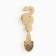 A spoon-hareman with a stone New Year's “snake year” for the New Year, 7 x 7 cm