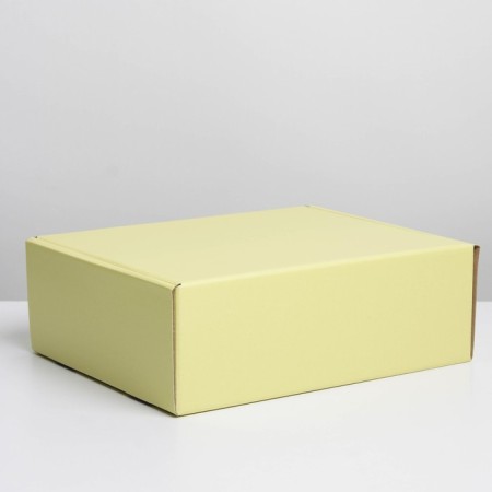 Gift folding box, packaging, "yellow", 27 x 21 x 9 cm-5