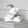 LED figure "Deer" 21 × 19 × 10 cm, phlock, batteries CR2032x2 (not in the kit), glow warm white