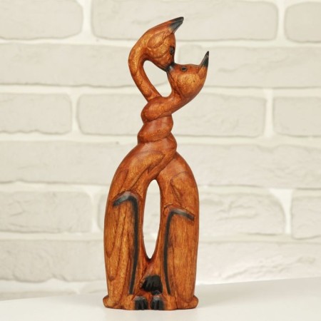 Souvenir tree "Coliting cats" 30x10x4 cm