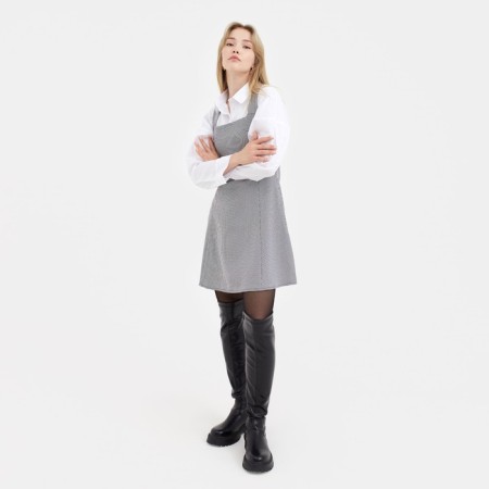 Women's dress Mist p. 42, black/white-3