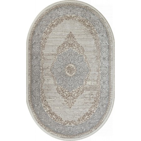 Oval carpet kardlen marmaris, size 192x290 cm, color Gry/D.Beige