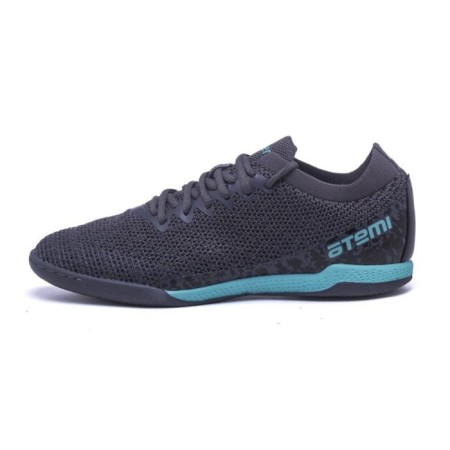 Beats football ATEMI SBA-003 Indoor, gray/turquoise, size 43-4