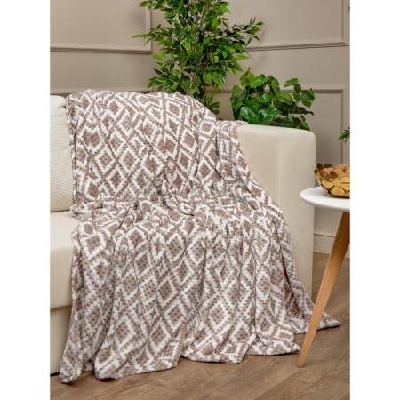 Texrepublic blanket, size 200x220 cm, beige color-2