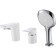 Bath mixer D&K Berlin Steinbeis DA1434916, one -rod, built -in, chrome/white