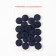Button, 2 punctures, d = 15 mm, the color is dark blue