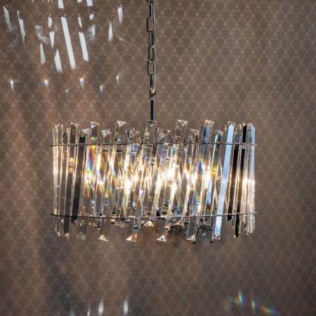 Suspendor Lamp Citilux "Ingvar" CL334161, 46x46x48 cm, 6x60W, E14, color gray-12