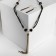 Set 2 subjects: earrings, “unison” beads with accuracy, color gold in black, 60 cm