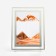 Sanding clock-picture "Erade", 23 x 17 cm, anti-stress, orange sand