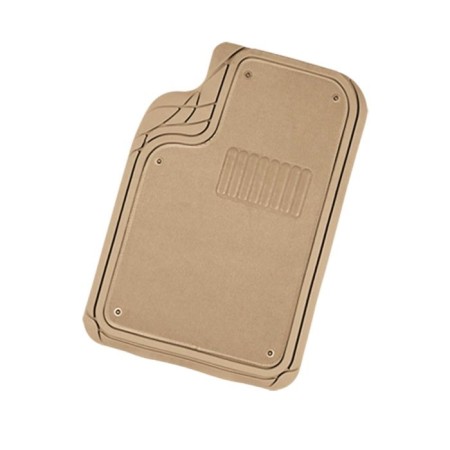 Universal car mats Autoprofi Focus 2 Ter-420 BE, frost-resistant, thermoplast, unfolding carpet, 4 objects, beige color-2