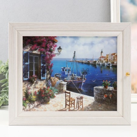 Key "House at the pier" Milk oak 26x31 cm mix-6