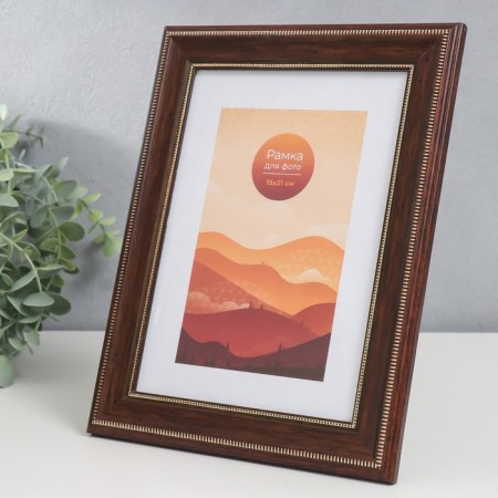 Photo frame plastic 15x21 cm "Renaissance" walnut-1
