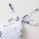 Siddle on the chair "Blue Snowflakes" 42x42x5 cm, 100% cotton, 164 g/m2