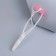 Facial and neck massage "Trident", 23 × 5 × 2.5 cm, white/pink color