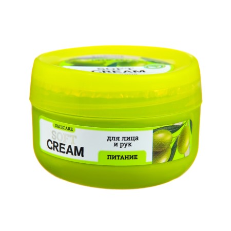 Facial and hand cream Delicare power with olive oil, 30 ml