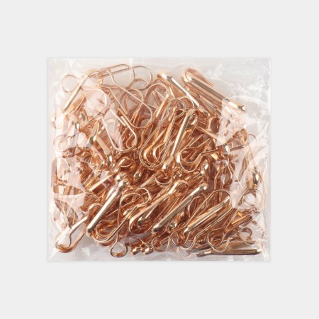 Carabiner wire, 32 × 11 mm, the color is gold, price for 1 piece-3
