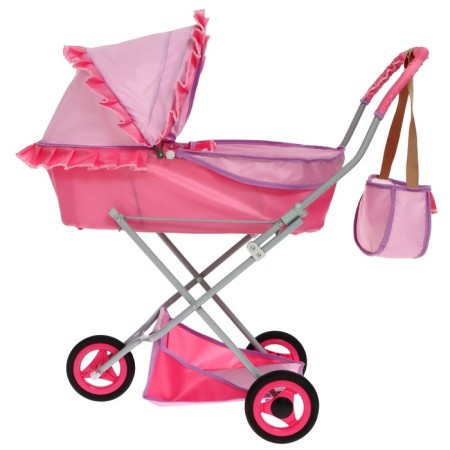 Puppet stroller No. 10, pink color with lilac-2