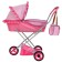 Puppet stroller No. 10, pink color with lilac