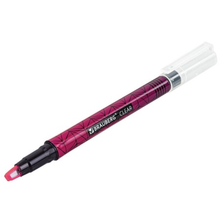 The set of textuals with a transparent tip 4 colors, Brauberg "Clear", line 1-5 mm 152426-4