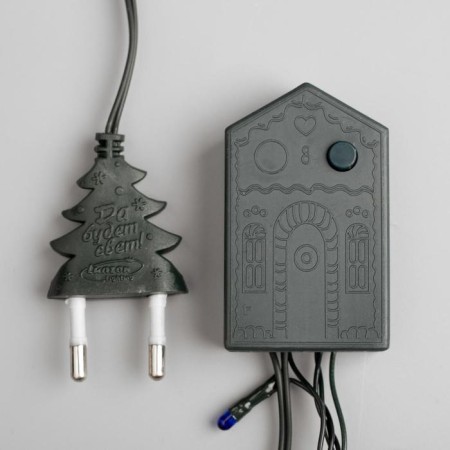 Garland "thread" 9 m, IP20, dark thread, 240 lamps, glow of multi, 8 modes, 220 V-3