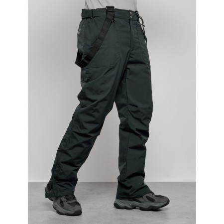 Semi-combinezone ski insulated male winter, size 56, dark green color-10