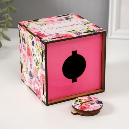 Piggy bank Cube "Wealth" 10x10x10 cm-6