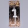 Candle in the Cake "European", number "1", 6 cm, silver