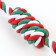 Cable toy "New Year's candy", up to 30 cm, up to 60 g, white/green/red