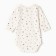 Body baby with a long sleeve, the color is white/stars, height 80