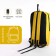 Youth backpack on a zipper, waterproof, 3 outer pockets, yellow color