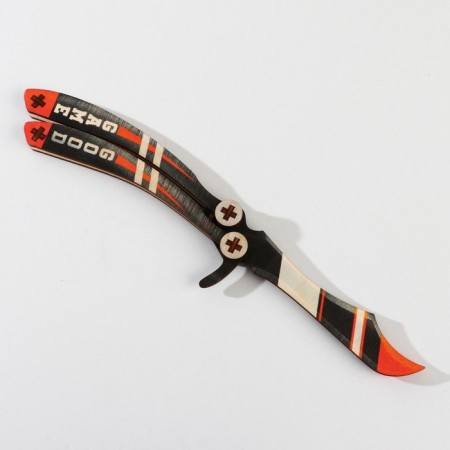 Souvenir weapon Babochka Knife "Good Game", wood, length 28.5 cm-4