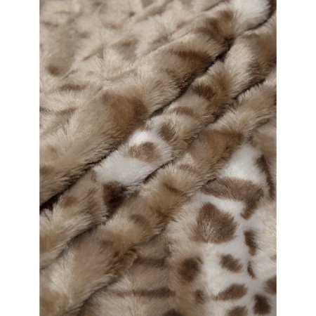 Buenas noches blanket, size 160x220 cm, beige color-3
