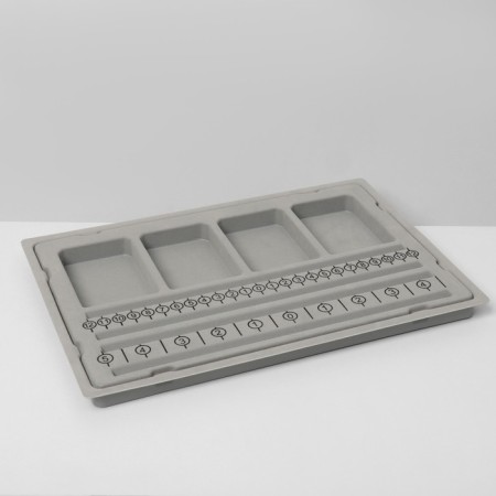 Universal organizer for jewelry "Stonefaret", 18 × 26.6 × 1.5 cm, color gray color-1