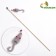 Teaser - fishing rod "mouse with a bell" on a wooden stick