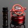 The accessory on the panel, gravitational rings, rotates from the sun, galaxy, red
