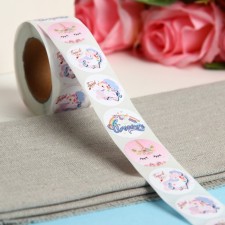 Set of stickers in the roll 