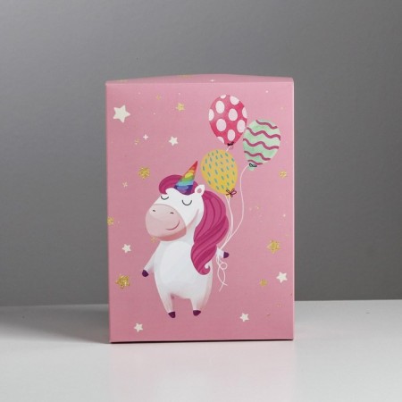 Gift folding box, packaging, “unicorn”, 21 x 15 x 7 cm-4