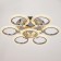 Economic Service chandelier with PDU 01506 LED 112W 3000-6000k, Dimmir., Chrome 60x60x10 cm