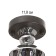 Chara "Sero" 6he27 40W Black-chromium 85x85x60 cm