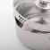 Magistro tefida stainless steel pan, 3.5 l, lid-durglog, plum nose, capsule, silicone handles