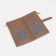 Women's wallet on the button, beige color