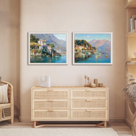 Reproduction of the picture "Morning Light", 40x50 cm, frame 45-a355-4
