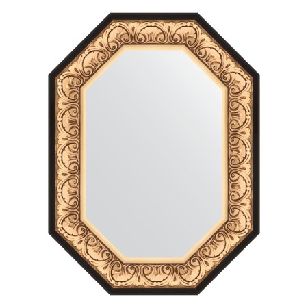 Mirror in the baguette frame, baroque gold 106 mm, 60x80 cm