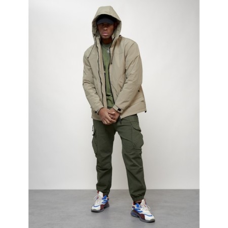 Male spring jacket, size 52, beige color-13